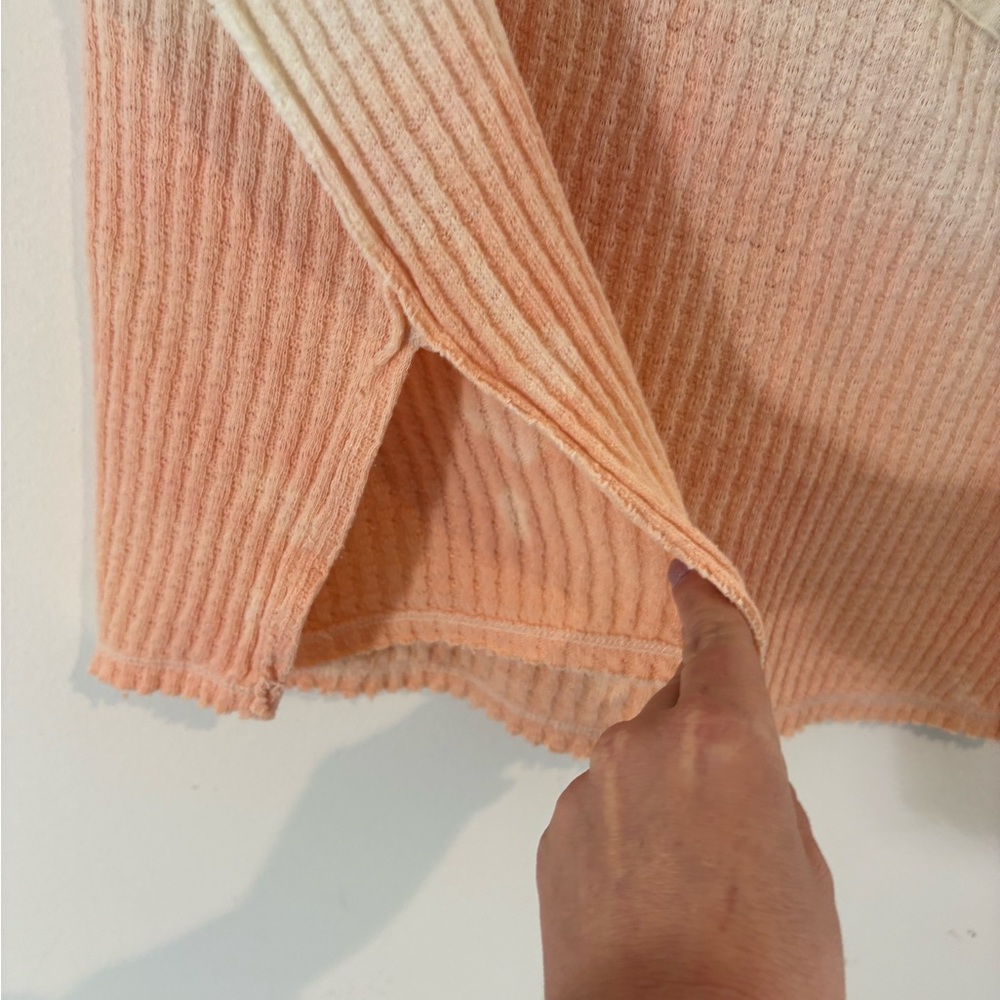 We the Free Size Small Oversized Cropped Ombré Short Sleeve Shirt Tshirt Casual - Picture 9 of 10